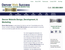 Tablet Screenshot of denverwebsuccess.com
